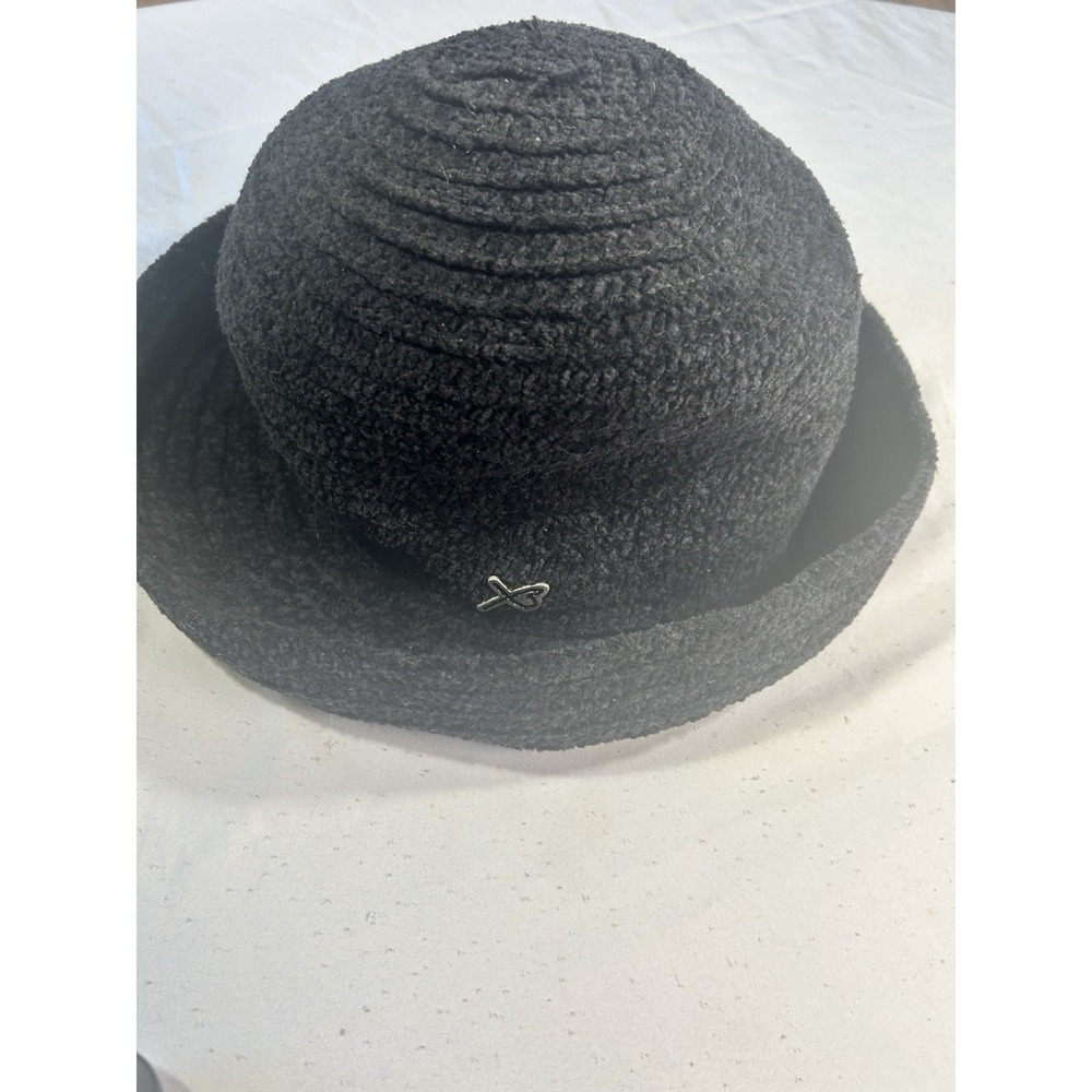 Betmar New York Black‎ Chenille Boucle Bucket Hat Women Style 627